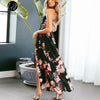 Image of Sexy Lace Up V Neck Women Maxi Dresses Summer Split | Backless Beach Long
