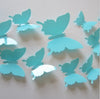 Image of FoodyMine 12Pcs PVC 3D Wonderful Art Butterfly Design Wall Stickers Decals Home Decor Poster for Rooms wedding wall Decorations