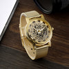 Image of Silver & Golden Luxury Hollow Steel Watches Men Women Unisex | Quartz Wrist watch