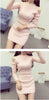 Image of Women Knit Pullover Sweater | New Long Sleeve Strapless Sexy Women Short Knit Dress