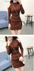 Image of Women Knit Pullover Sweater | New Long Sleeve Strapless Sexy Women Short Knit Dress