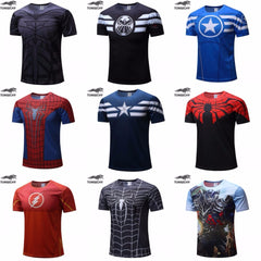 T-Shirt Superman/Batman/spider man/captain America /Hulk/Iron Man / T Shirt Men