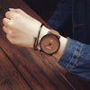 Image of Men's Watches Top Brand Luxury Retro Design | PU Leather Band Analog | Alloy business clock Quartz Wrist Watch 2018