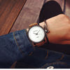 Image of Men's Watches Top Brand Luxury Retro Design | PU Leather Band Analog | Alloy business clock Quartz Wrist Watch 2018