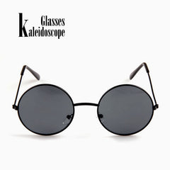 Women Men Sunglasses Round Metal Frame | Kaleidoscope Glasses