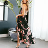 Image of Sexy Lace Up V Neck Women Maxi Dresses Summer Split | Backless Beach Long