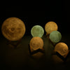 Image of Rechargeable 3D Lights Print Moon Lamp | 2 Color Change Touch Switch Moon Light Bedroom