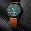 Image of Miler watch leather quartz men watches | Mathematical formulas print