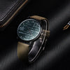 Image of Miler watch leather quartz men watches | Mathematical formulas print