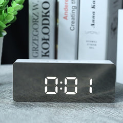 LED Mirror Alarm Clock | Digital Snooze Table Clock