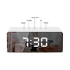 Image of LED Mirror Alarm Clock | Digital Snooze Table Clock