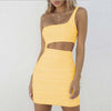 Image of Off Shoulder Bandage Dress Women Sexy Strapless Long Sleeve