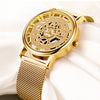 Image of Silver & Golden Luxury Hollow Steel Watches Men Women Unisex | Quartz Wrist watch