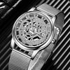 Image of Silver & Golden Luxury Hollow Steel Watches Men Women Unisex | Quartz Wrist watch