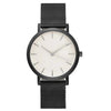 Image of Men's Full Steel Quartz Watch |  Black Gold Silver Watch