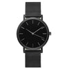 Image of Men's Full Steel Quartz Watch |  Black Gold Silver Watch