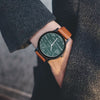 Image of Miler watch leather quartz men watches | Mathematical formulas print