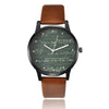 Image of Miler watch leather quartz men watches | Mathematical formulas print