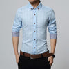 Image of Men's Clothes Slim Fit Men Long Sleeve Shirt