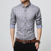 Image of Men's Clothes Slim Fit Men Long Sleeve Shirt