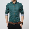 Image of Men's Clothes Slim Fit Men Long Sleeve Shirt