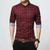 Image of Men's Clothes Slim Fit Men Long Sleeve Shirt