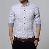 Image of Men's Clothes Slim Fit Men Long Sleeve Shirt