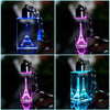 Image of Laser Engraved Tower Crystal Decorative Cube | Variable Colour LED Lighting Miniature