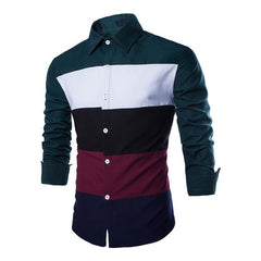 New Fashion Long Sleeve Cotton Casual Male Shirt